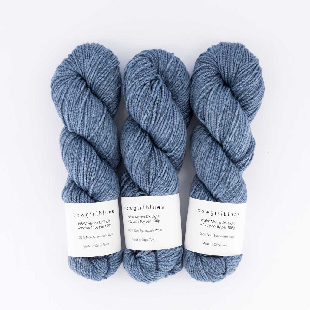 NSW Merino DK uni teint à la main