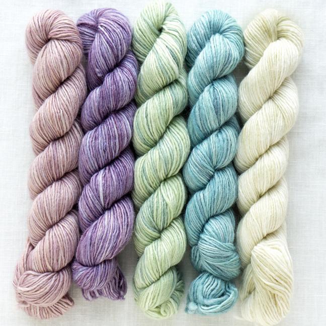 Fino Minis Strickset für Schal & Loop handgefärbt