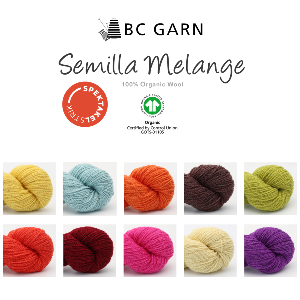 100x Semilla Melange + Sigurd Scarf set