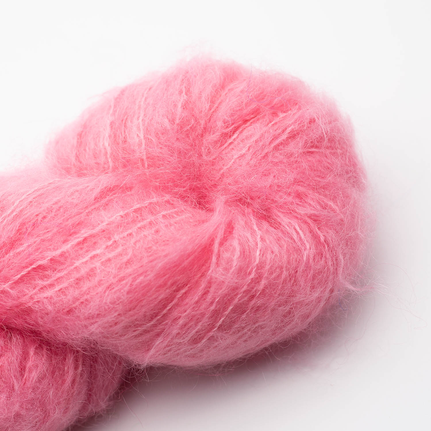 Fluffy mohair solids, hand-dyed