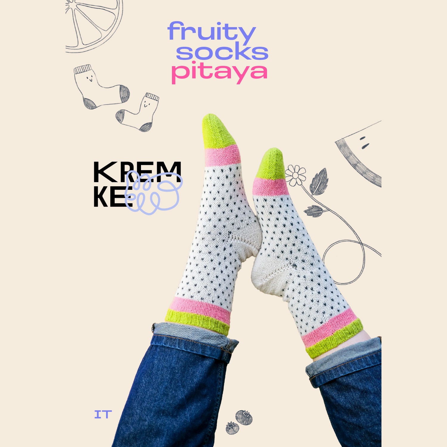 Anleitung Fruity Socks Drachenfrucht