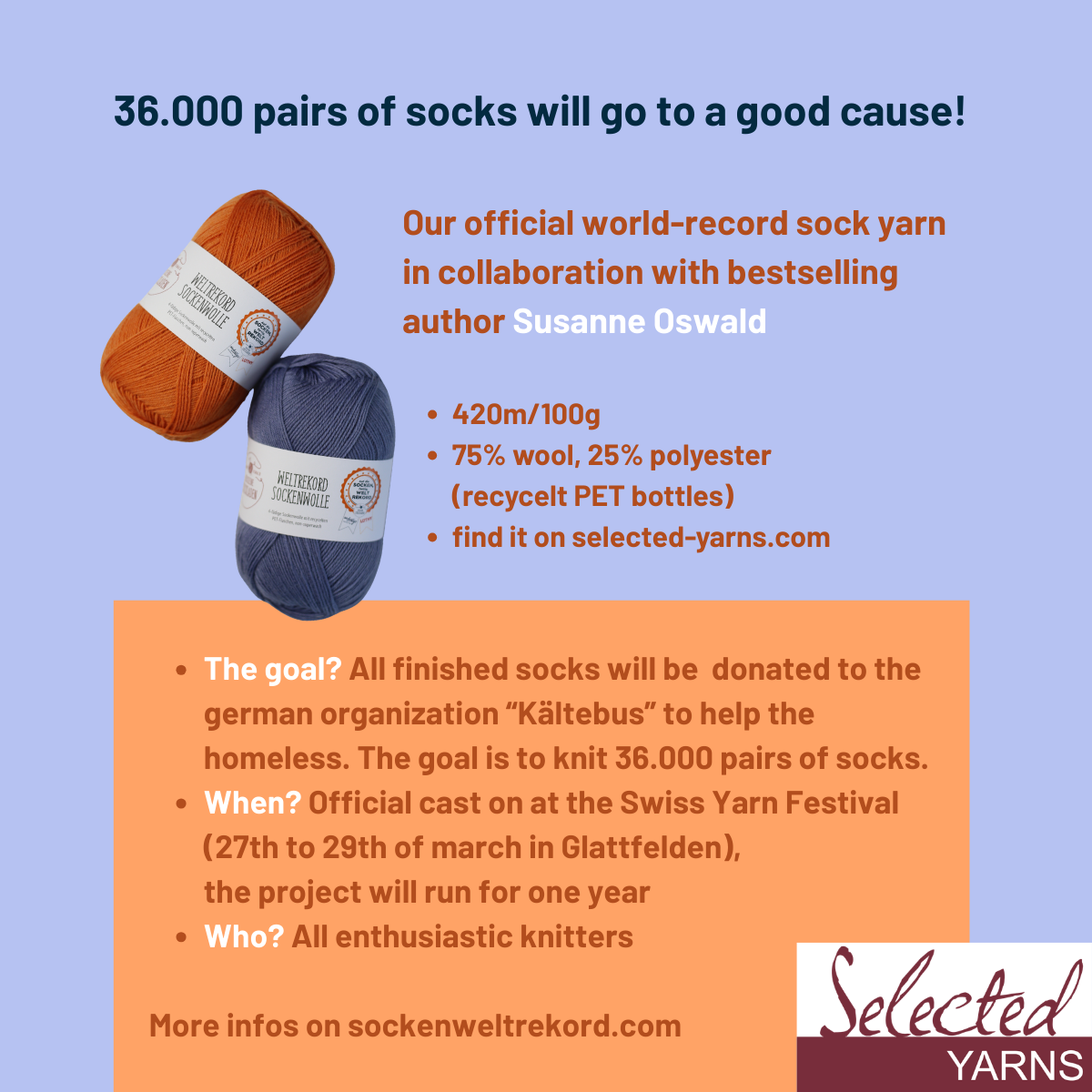 World record sock yarn